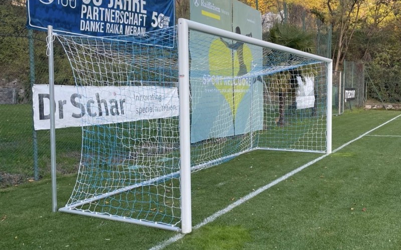 Fußballtore in Aluminium FC Obermais Sportplatz LAHN